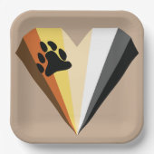 Beer Heart Pride Paper Borden Papieren Bordje (Voorkant)