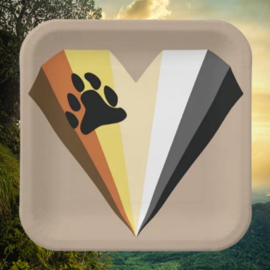 Beer Heart Pride Paper Borden Papieren Bordje