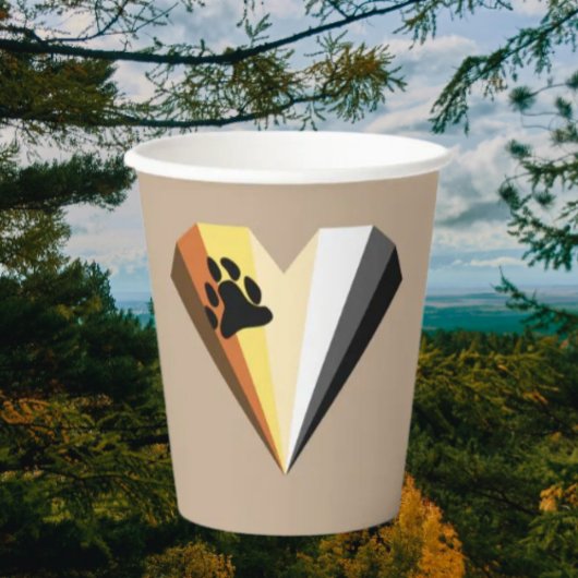 Beer Heart Pride Paper Cups Papieren Bekers