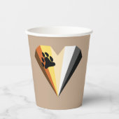 Beer Heart Pride Paper Cups Papieren Bekers (Voorkant)