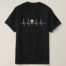 Beer Heartbeat Vintage Beer Lover Gifts T-shirt