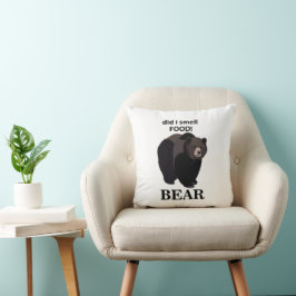 Beer heb ik voedsel geuren Grappig Beer Kussen