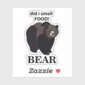 Beer heb ik voedsel geuren Grappig Beer Sticker (Vel)