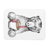 Beer heeft koffie nodig Illustratie ontwerp Magneet (Horizontaal)