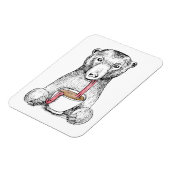 Beer heeft koffie nodig Illustratie ontwerp Magneet (Linkerzijde)