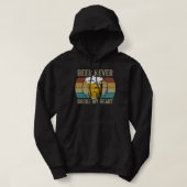 Beer heeft nooit mijn hart gebroken hoodie (Design voorkant)