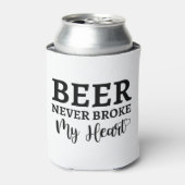 Beer heeft nooit mijn hart Koelbox gebroken Blikjeskoeler (Blikje Voorkant)