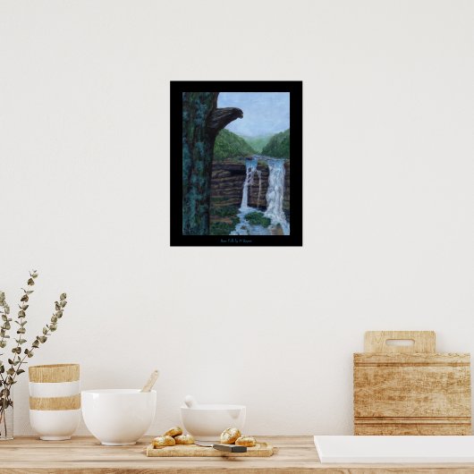 Beer Herfsten Kunst afdrukken Poster (Keuken)