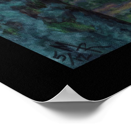 Beer Herfsten Kunst afdrukken Poster (Hoek)