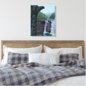 Beer Herfsten Waterval Schilderen Canvas Afdruk (Insitu (Slaapkamer))