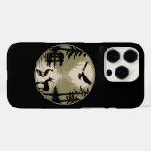 Beer Herten Arend Maan Bos Silhouet Case-Mate iPhone Case (Achterkant (horizontaal))