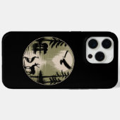 Beer Herten Arend Maan Bos Silhouet Case-Mate iPhone Case (Achterkant (horizontaal))