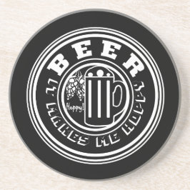 Beer het maakt me hap zandsteen onderzetter