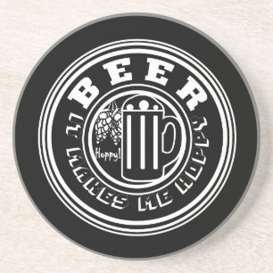 Beer het maakt me hap zandsteen onderzetter