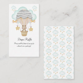 Beer heteluchtluchtballonnen blauw taperrafel informatiekaartje