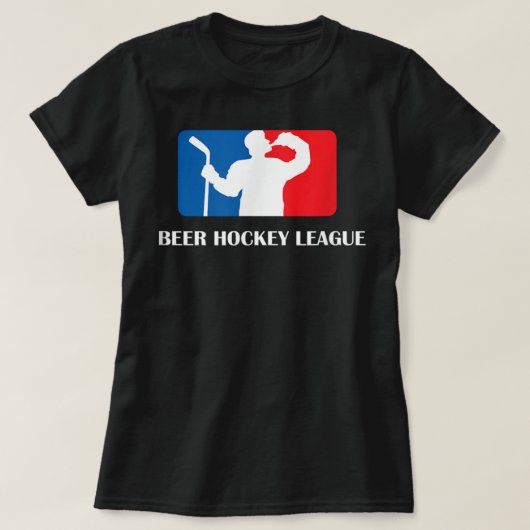 Beer Hockey League T-Shirt volwassenen (Design voorkant)