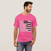 Beer Hockey Pistolen Freedom T-shirt (Voorkant volledig)