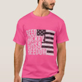Beer Hockey Pistolen Freedom T-shirt (Voorkant)