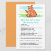 Beer hoe goed ken je het baby shower game (Voorkant / Achterkant)