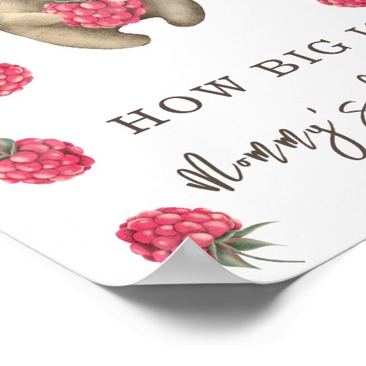 BEER - Hoe groot is mama's buik Poster (Hoek)