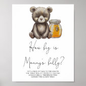 Beer - Hoe groot is mama's buik spel Poster (Voorkant)