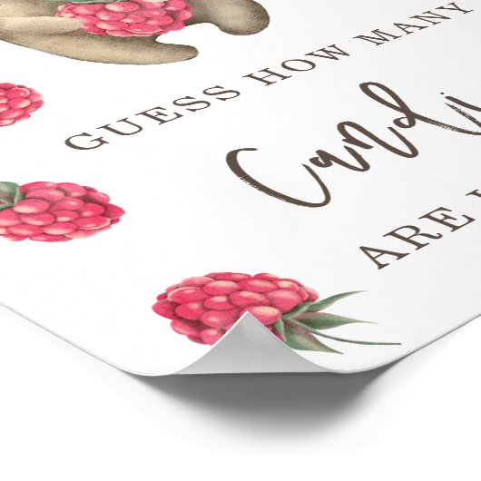 BEER - Hoeveel snoepjes zitten er in de pot Poster (Hoek)