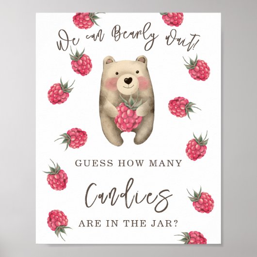 BEER - Hoeveel snoepjes zitten er in de pot Poster (Voorkant)