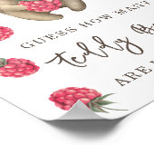 BEER - Hoeveel teddybeer zitten er in de pot Poster (Hoek)