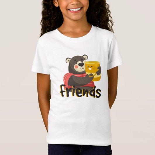 Beer Honey Best Friend T-Shirt (Voorkant)