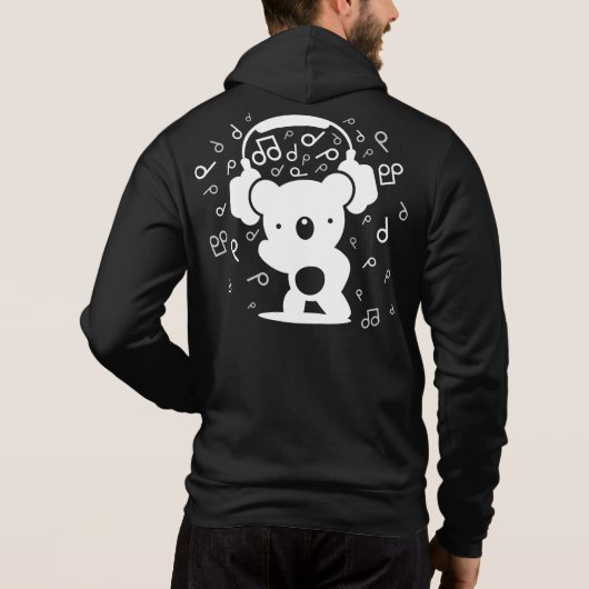 Beer_Hoofdtelefoon Hoodie (Achterkant)