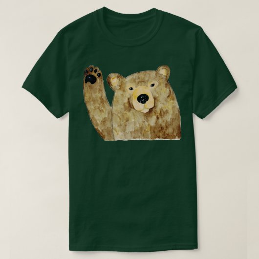 Beer hoog vijf schilderij 1 t-shirt (Design voorkant)