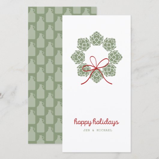 Beer Hops kerstkaart (Voorkant / Achterkant)