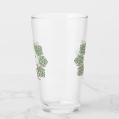 Beer Hops Kerstmonogram Glas (Links)