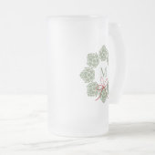 Beer Hops Kerstmonogram Matglas Bierpul (Voorkant rechts)