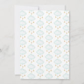 Beer Hot-air ballon Boy Baby shower Kaart (Achterkant)