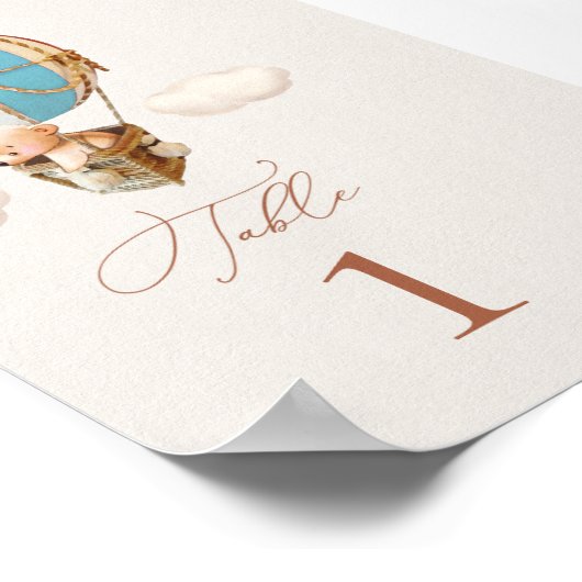 Beer Hot-Air ballonnummer Poster (Hoek)