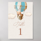 Beer Hot-Air ballonnummer Poster (Voorkant)