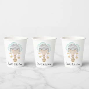 Beer Hot-luchtballonnen Baby shower Papieren kopje Bekers