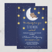 Beer houdt van je, het motorrug Baby shower Kaart (Voorkant / Achterkant)