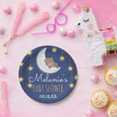 Beer houdt van je, het motorrug Baby shower Papieren Bordje (Feest)