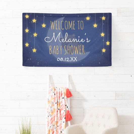 Beer houdt van je, het motorrug Baby shower Spandoek (Insitu)