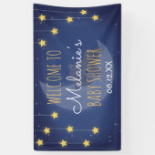 Beer houdt van je, het motorrug Baby shower Spandoek (Verticaal)