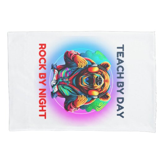 Beer houdt van muziek kussensloop (Voorkant)