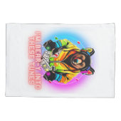 Beer houdt van muziek kussensloop (Achterkant-Links)