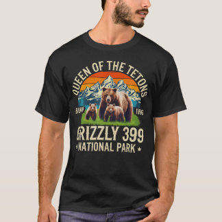 Beer houdt van Queen of the Tetons Grizzly 399 T-shirt