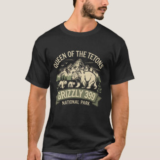 Beer houdt van Queen of the Tetons Grizzly 399 T-shirt