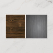 Beer | Hout en metalen Visitekaartje (Achterkant)