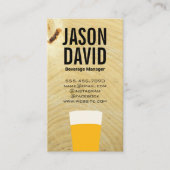 Beer | Houtkorrels Visitekaartje (Voorkant)