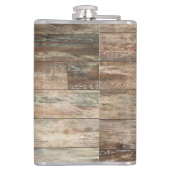 Beer Houtschilderende roestachtige maatkolf Heupfles (Achterkant)