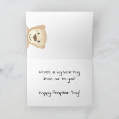 beer Hug Adoption Waterverf Kaart (Binnen)